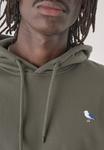 Свитер Cleptomanicx Hooded Embro Gull 2, Dark green - фото 6
