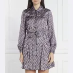 Платье с поясом Liu Jo, фиолетовый - фото