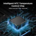 Электрический массажер для ног с функцией подогрева и вибрации с дышащим материалом для облегчения боли в голеностопном суставе и применения горячих компрессов Eruule, серый - фото 6