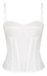 PrettyLittleThing Белый структурированный корсетный топ - фото 3