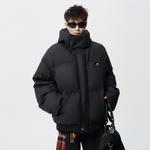 Пуховик Unisex Hooded Thickened ZIAREL, черный with removable logo - фото 4