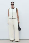 Жилет Mango, Off-White - фото 3