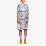 Кожаная большая сумка Museo Marni, синий - фото 2