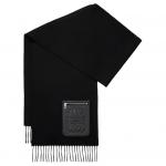 LOEWE Бахромчатый шарф с логотипом, Black - фото 2