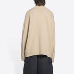 Футболка женская Balenciaga с v-образным вырезом, бежевый - фото 5