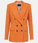 Двубортный блейзер Etro, оранжевый - фото