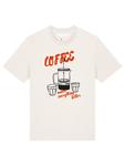 Футболка wat? Apparel T-Shirt Coffee makes everything better, белый - фото 2