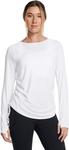 Лонгслив Under Armour Motion Long Sleeve Longline Crew, цвет White/Black - фото 3