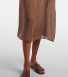 Платье миди Niko из рами Leset, Choco - фото 5