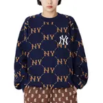 Старый Цветочный Свитер Унисекс Тёмно-синий MLB - фото 8