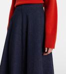 Джинсовая миди-юбка Varda Altuzarra, Berry Blue - фото 4