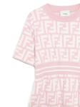 Платье из джерси Fendi Kids, розовый - фото 3