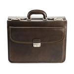 Коричневый кожаный портфель для руководителей AmeriLeather Modern Attache - фото 3