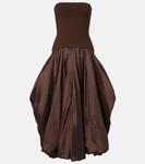 Платье миди из тафты Izzy Simkhai, Cocoa - фото