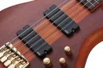 Электрический бас-гитара Schecter Stiletto Studio-5. Медовый атлас (HSN) - фото 10