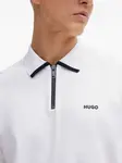 Рубашка поло на молнии HUGO, белый - фото 5