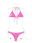 MC2 Saint Barth Leah треугольное бикини, розовый - фото 2