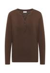 Топ Cecil Long sleeved top, Braun/Dark Brown - фото 5