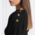 Укороченный свитер винного кроя Pinko, черный - фото 4