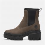 Женские ботинки Timberland Everleigh Mid Chelsea, Medium Brown Nubuck - фото 8