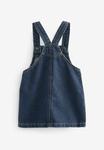 Джинсовое платье Pinafore Next, синий индиго - фото 3
