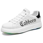 Базовые универсальные модные однотонные классические легкие низкие кеды для скейтборда мужские белые черные Cabbeen - фото 3