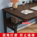 Стол компьютерный 120x60 см, белая рама + темный орех - фото 3