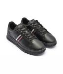 Кожаные кроссовки Tommy Hilfiger, черный - фото 3