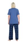 Пижама Ulla Popken, синий/темно-синий - фото 3