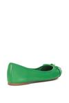 Кожаные балетки «Hallo» Dune London, зеленый - фото 3