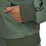 Женская куртка-бомбер Levi's с капюшоном, зеленый - фото 7