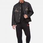 Джинсовая куртка мужская джинсовая синяя Evisu, синий - фото 6