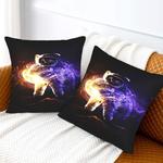 BURLOE Чехлы для подушек плед космонавт White - фото 7