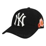 Кепка MLB Rose Pattern Black Baseball Cap, черный - фото