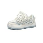 Кроссовки Forever 21 Skateboarding Shoes Women's Low-top, бежевый/синий - фото 2