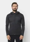 Функциональная куртка Jack Wolfskin "PRELIGHT ALPHA JKT M", с капюшоном, черный - фото