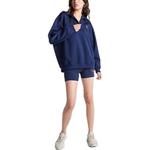 Свитшот женский темно-синий Adidas - фото 2