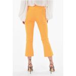 Однотонные укороченные брюки LEO Avenue Montaigne, Orange - фото 2