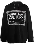 Худи с логотипом Versace Jeans Couture, черный - фото