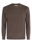Свитер с круглым вырезом Kangra, коричневый - фото