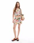 Мини-юбка с тропическим принтом в стиле casual Vero Moda - фото 3