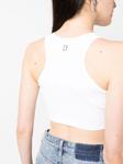 Dsquared2 укороченный топ с вырезами, белый - фото 5