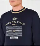 Толстовка Regular fit La Martina, синий - фото 4