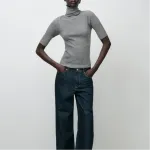 Свитер ZARA, женский, зелёный - фото 7