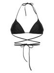 Топ бикини, украшенный стразами ВТМНТС, черный - фото 2