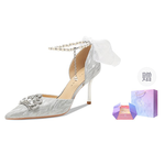 Ainer-cat Ainer cat Slim Heel High Heels 8cm Women's Silver - фото