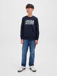 Толстовка Jack & Jones Junior, темно-синий - фото 4