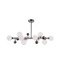 Люстра Element 10 light Cwi Lighting, chrome - фото