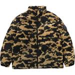Bape 1st Camo пуховик SS25 A BATHING APE, желтый - фото