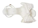 Туфли Loeffler Randall Carmen Mid Heel Bow Sandals, кремовый - фото 2